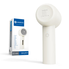 VASSON Fabric Shaver, Electric Lint Remover Rechargeable, Lint Shaver, Sweater Shavers to Remove Pilling, Sweater Defuzzer, Depillers for Clothes, Furniture (Ivory White)