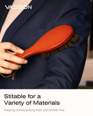 VASSON Clothes Brush, Pure Horse Bristle Garment Brush