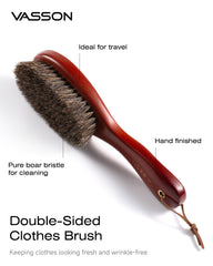 VASSON Clothes Brush, Pure Horse Bristle Garment Brush