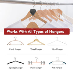 VASSON Space Saving Hangers 30Pcs, Upgrade 40Lb(Max) Heavy Duty Hanger Hooks Space Saver Hangers