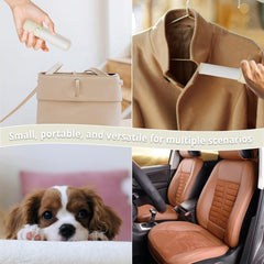 Mini Lint Roller with 150 Sheets - Portable Pet Hair Remover for Clothes, Furniture